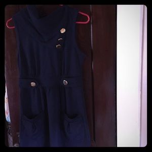 Split Collar Shift Dress